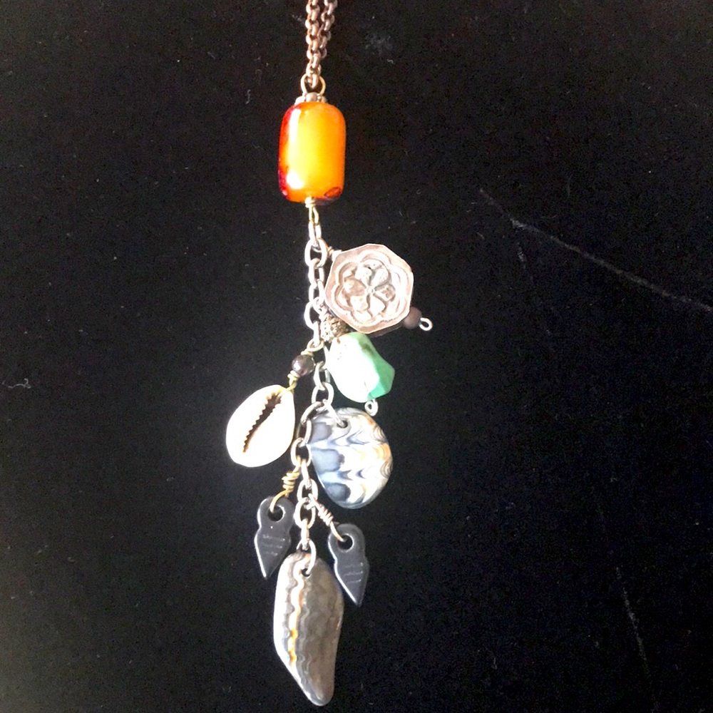 Hand crafted charm lariat